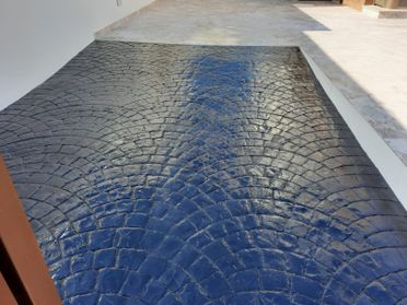 Hormigón impreso rampa