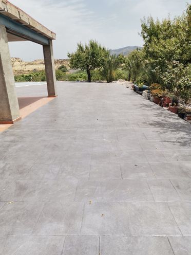 Hormigón impreso gris