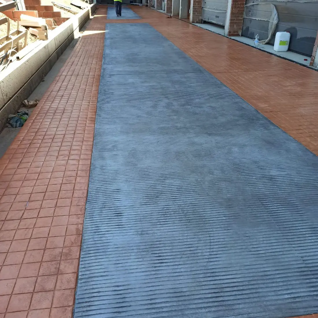 hormigón impreso en calle