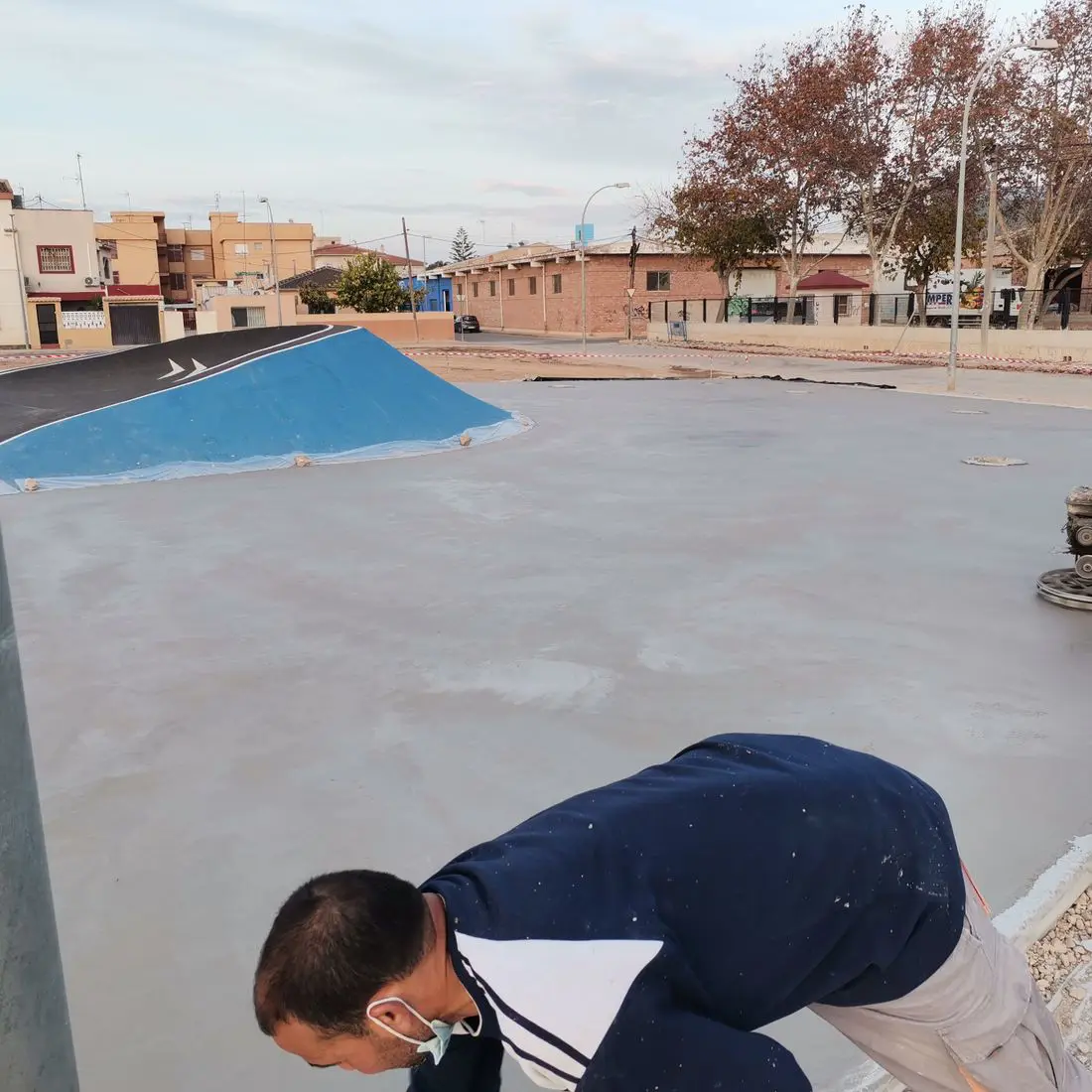 Suelo de hormigón fratasado